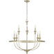 Emery 8 Light 33.5 inch Modern Gold Chandelier Ceiling Light